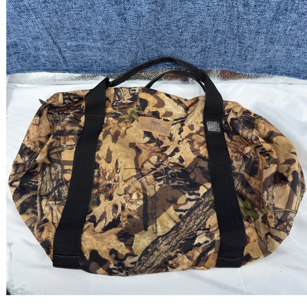 Fieldline Duffel Bag Unisex Large Camo Canvas Tactical Mossy Oak Forest Floor